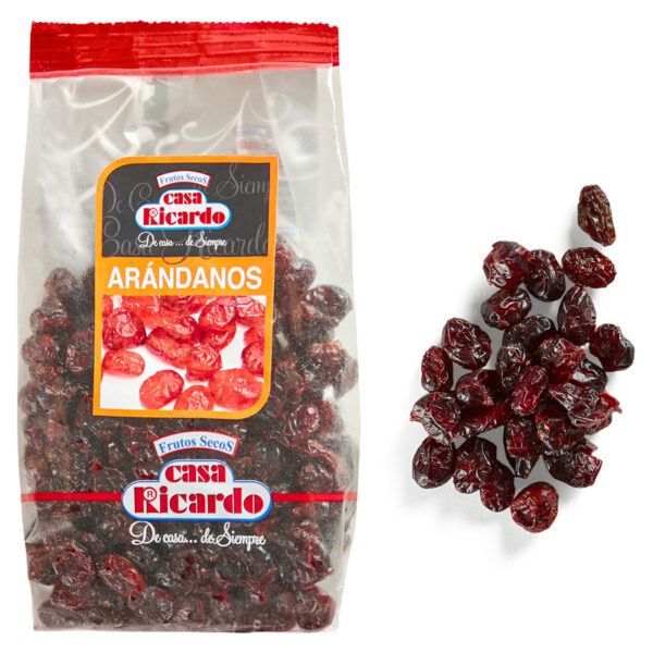 Arándanos Rojos Deshidratados. Envase 250gr.